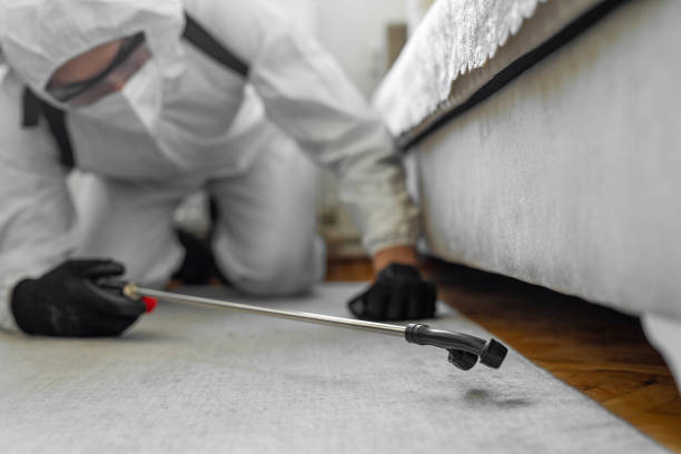 Professional Pest Control technician working in La Conner, WA